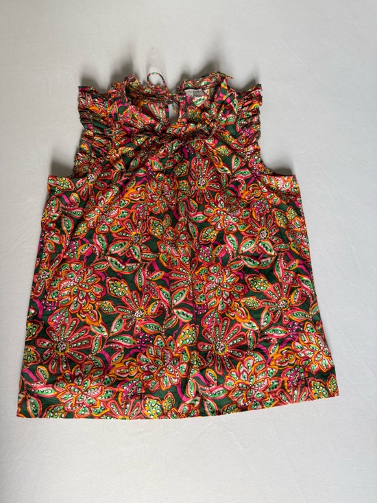 J. Crew Tops - J. Crew Multicolor Floral Smocked Camisole - Green Pink Orange